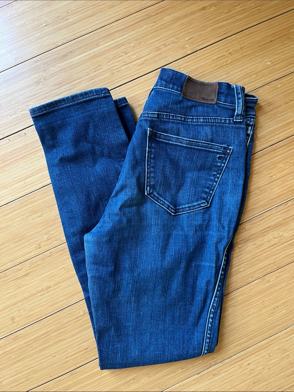 Madewell Dark Blue Cropped Capri Jeans